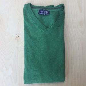 JEREMY ARGYLE Cotton / Cashmere V neck Sweater XL